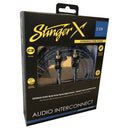 Stinger X1 Series 2 Channel Interconnect RCA Cable 17ft XI1217