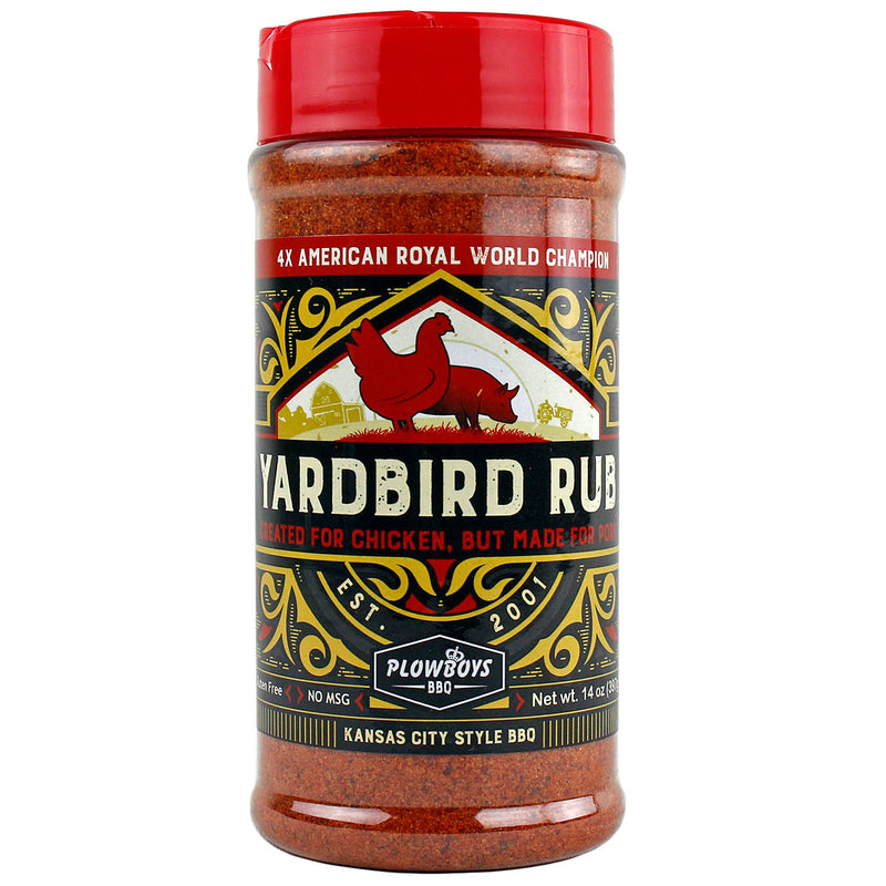 Plowboys BBQ Yardbird Seasoning Rub 14oz Award Winning Barbeque Meat Rub Recipe