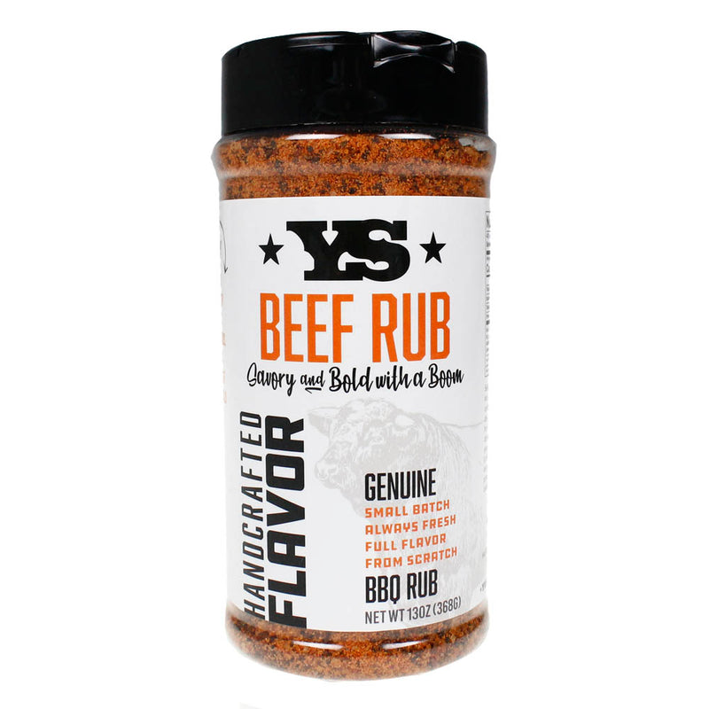 Yoder Beef Rub Savory and Bold with a Boom for Brisket Burgers Ribs Steaks 13 oz