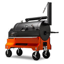 Yoder YS1500S Pellet Grill Smoker Cooker Orange Cart